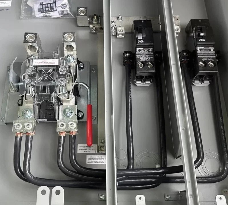 Siemens 400 Amp With Breaker 2x 200 Disconnect Meter Socket MK0402L1400RLM New