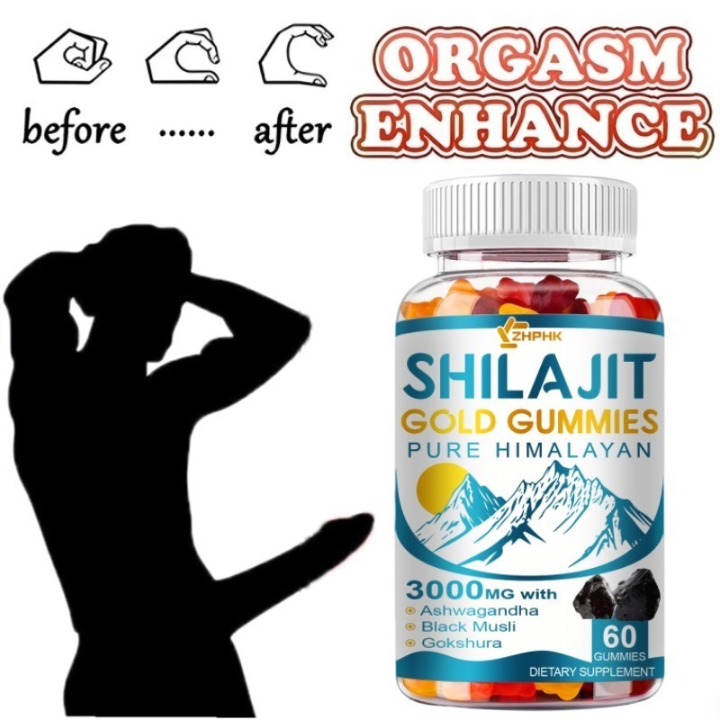 Pure Himalayan Shilajit Gold Gummies 3000mg With Ashwagandha Gokshura