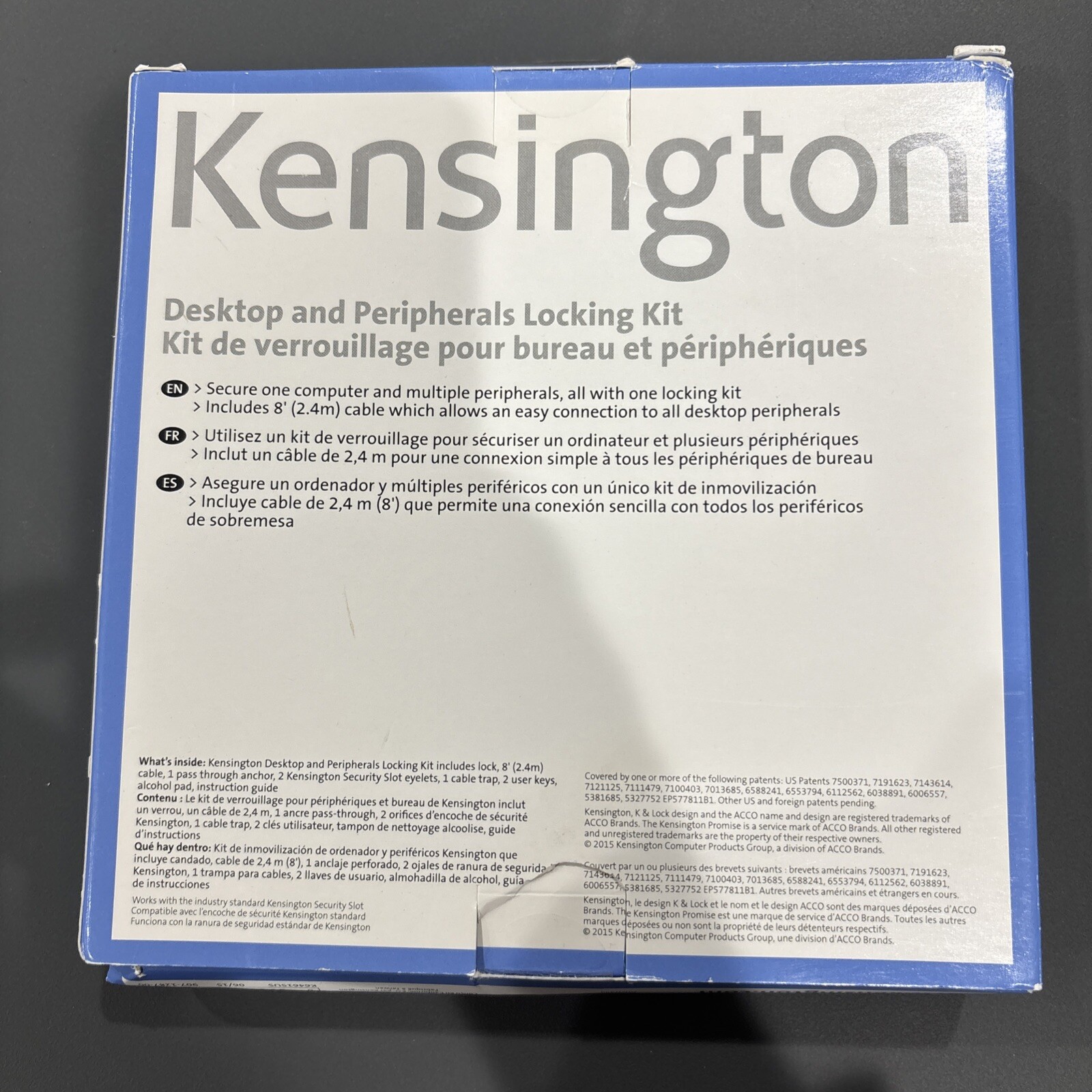 Kensington NoteBook Desktop Computer and Peripherals Locking Kit K64615US