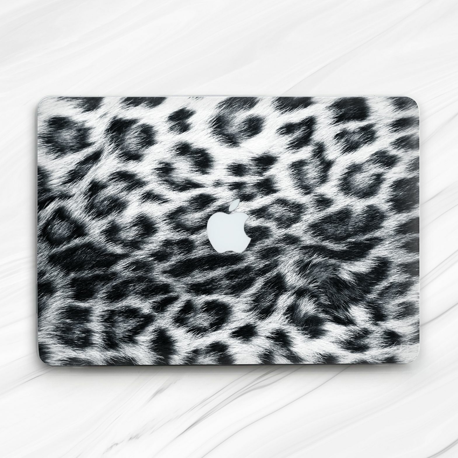 Snow Leopard Fur Animal Hard Case For Macbook Air 13 Pro 16 13 14 15