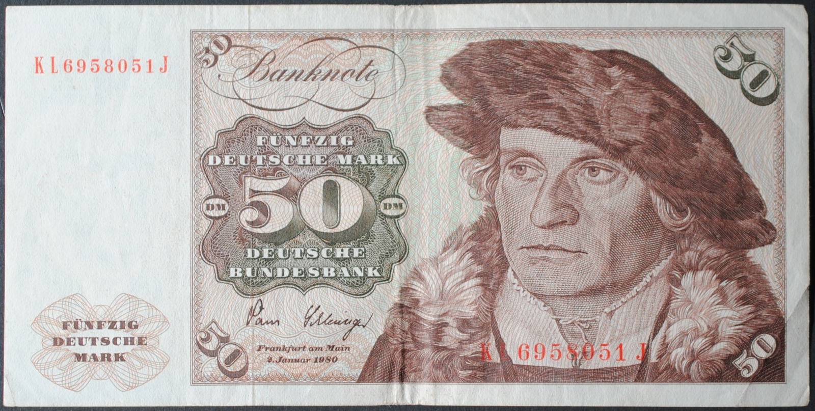 Germany/Federal Republic P33d 50 Deutschemarks VF