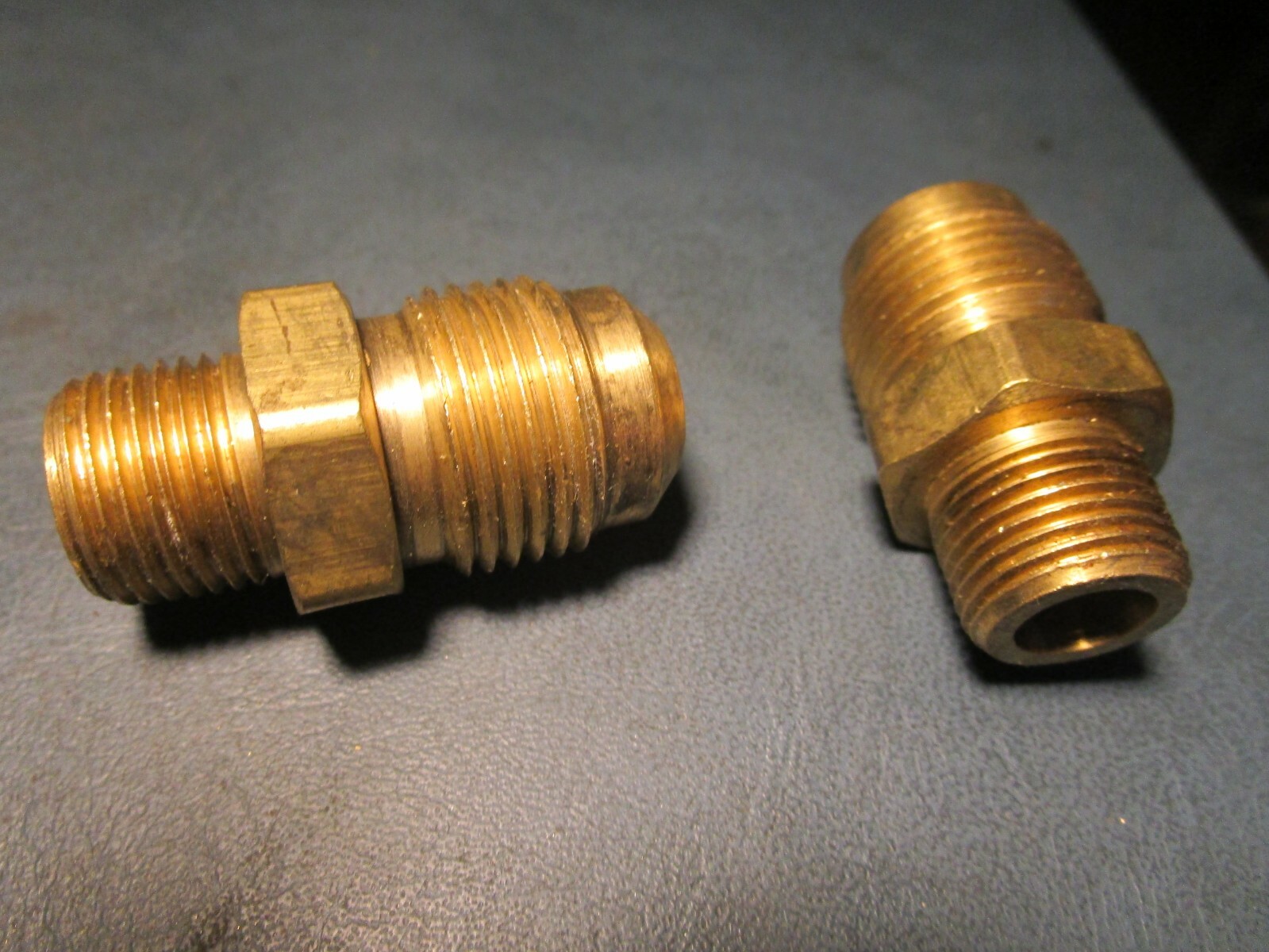 (2) 5/8" Male SAE 45 DEG x 3/8" Male NPT Connector