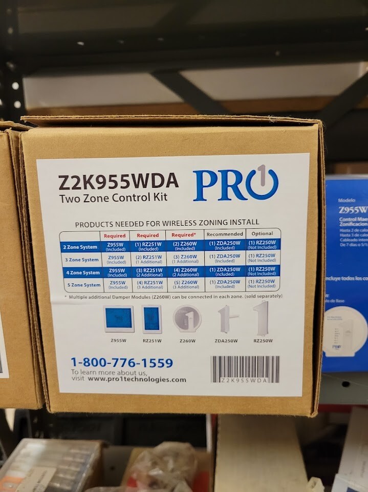 PRO1 Universal 2 Zone Control Kit *NEW* Z2K955WDA