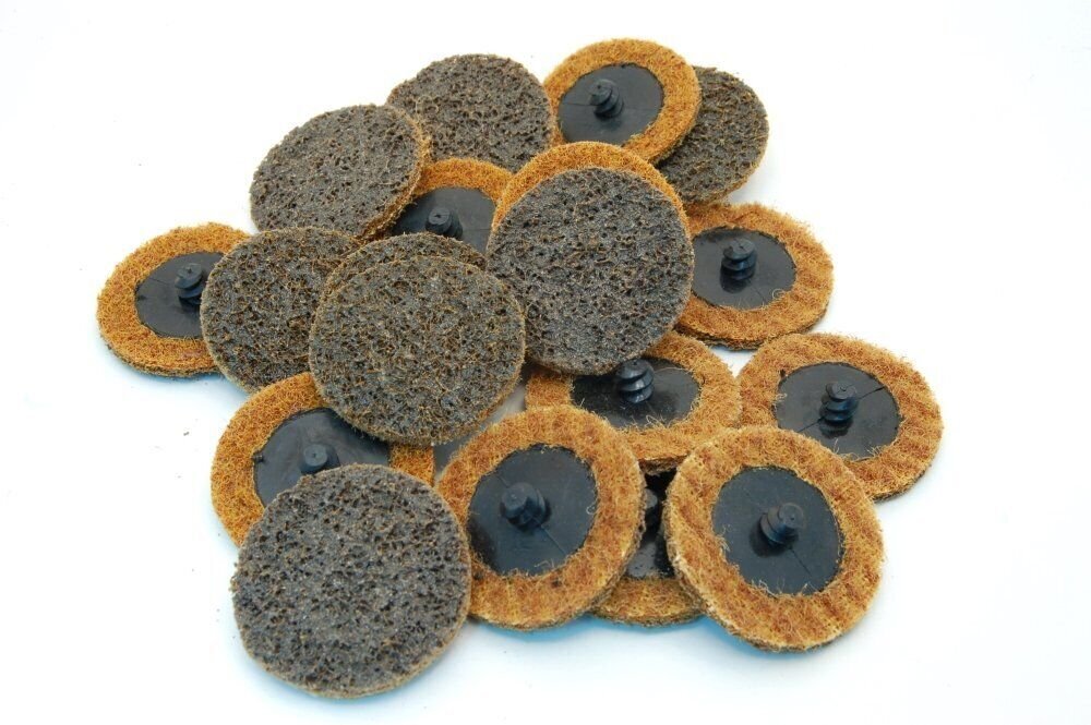 (20pc) 2" Surface Conditioning Discs (Coarse) Type R Roloc Threaded Twist Lock