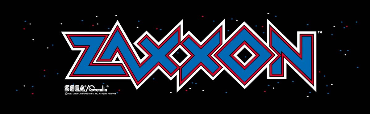 Zaxxon Arcade Marquee 26" x 8"