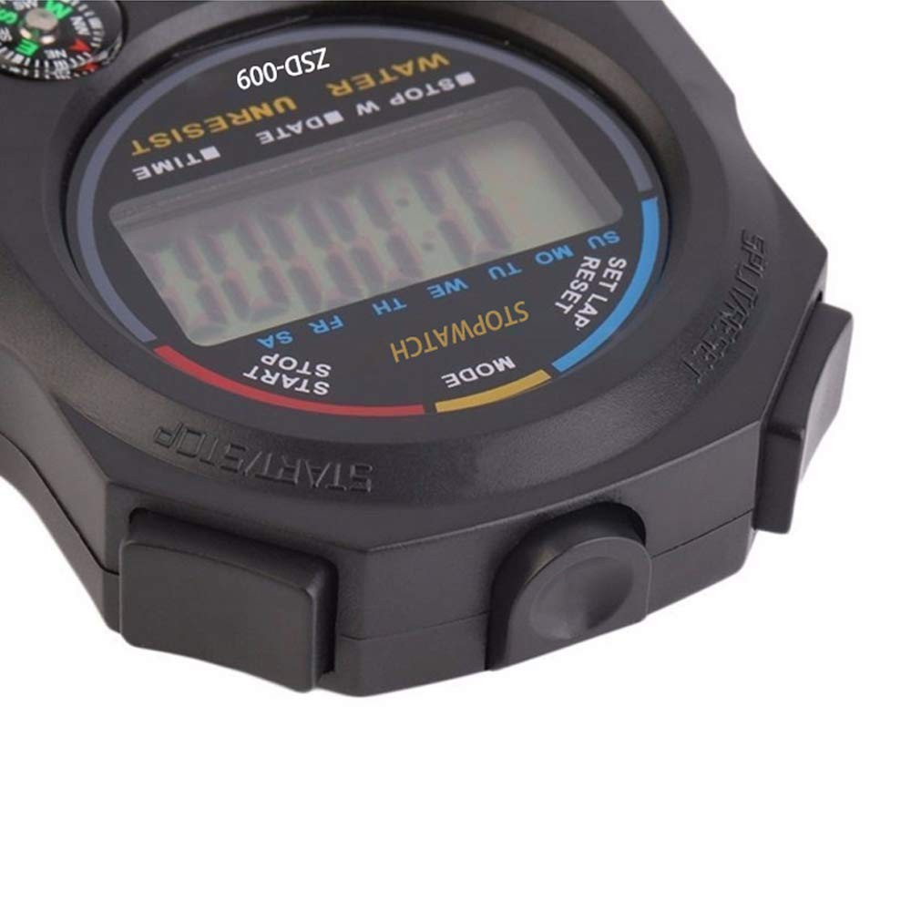 6 Pack Digital Stopwatch Sports Timer Professional Electronic Handheld Timer