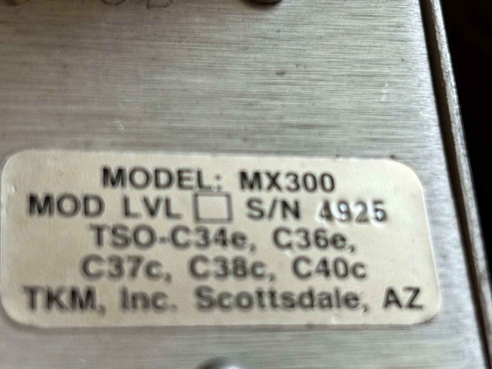 TKM 14V MX300 NAV/COMM CORE PARTS
