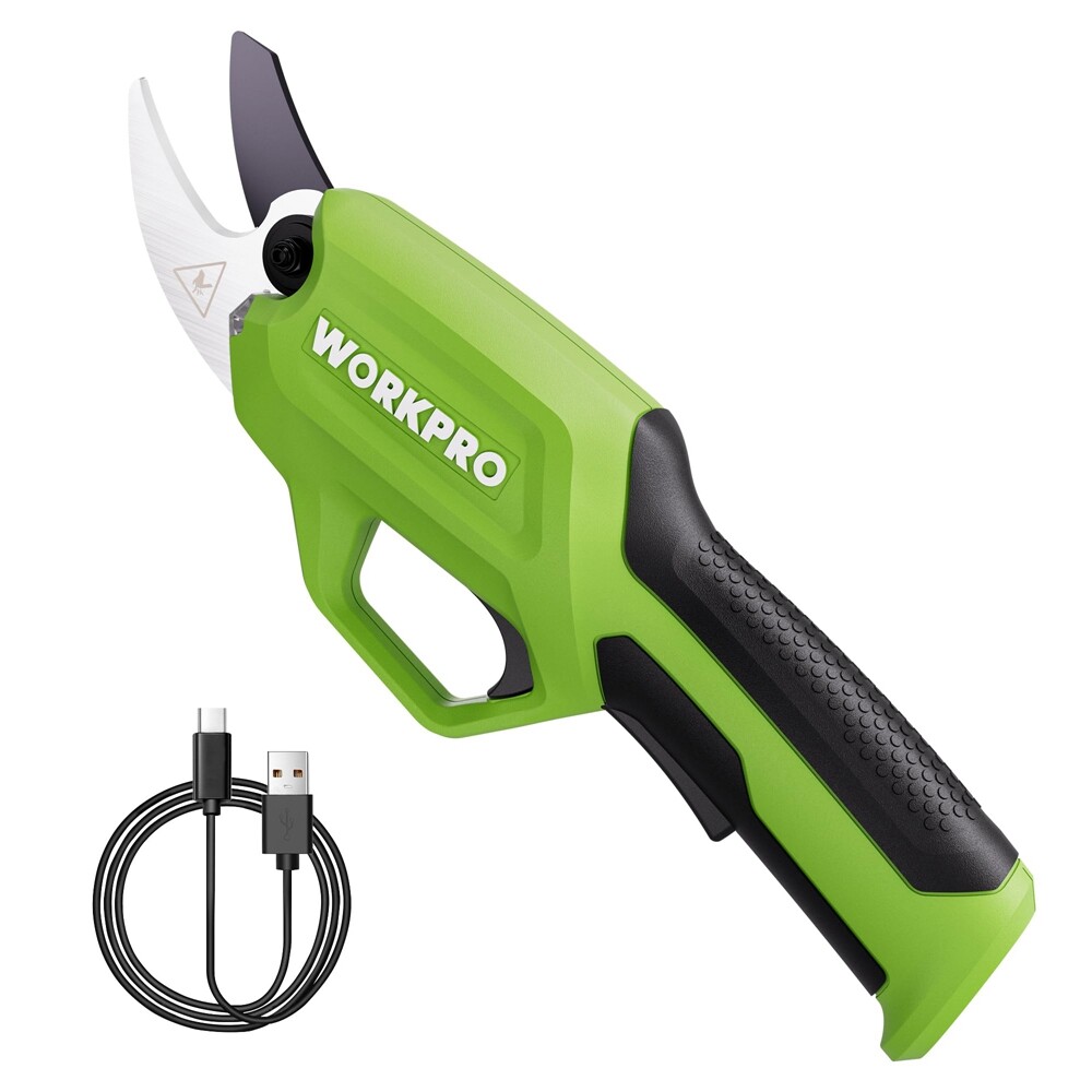 WORKPRO Rechargeable Electric Pruning Shear Cordless Tree Pruner Cutter Scissors