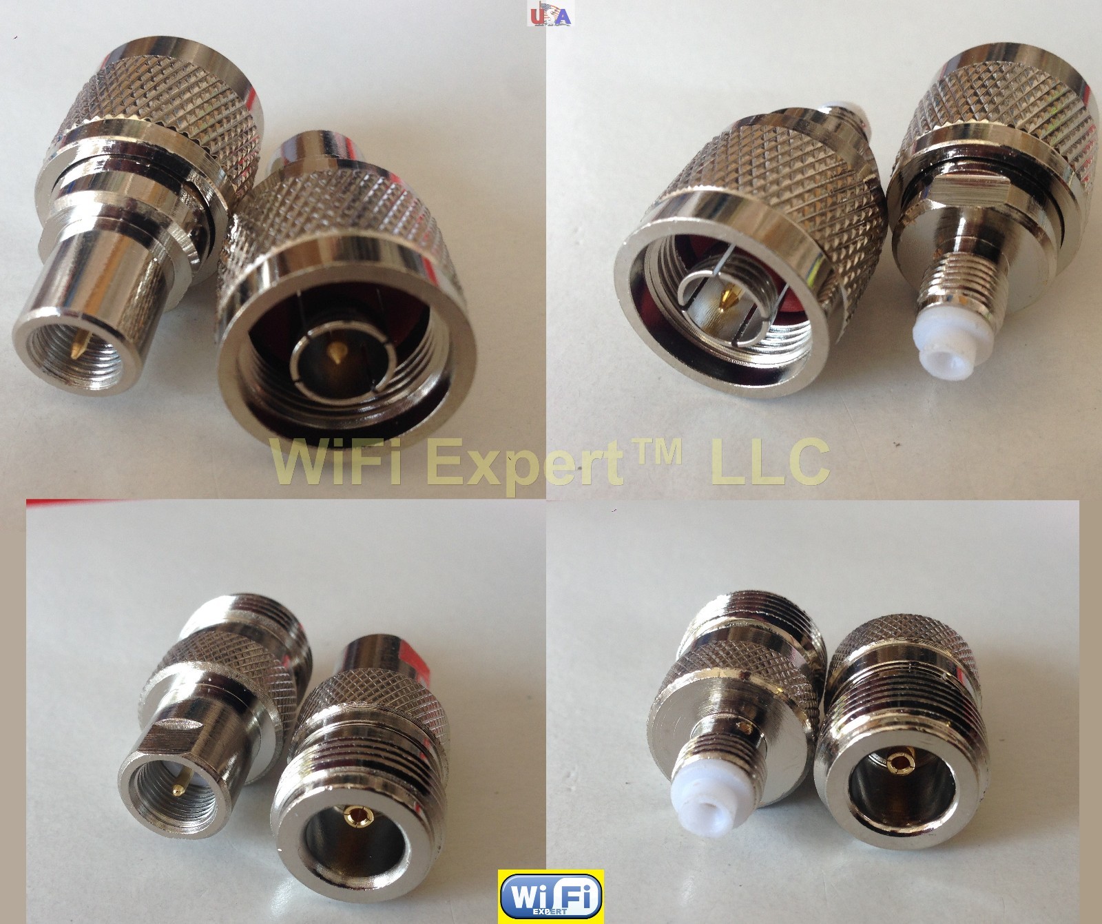 FME Male / Female To N Male / Female Jack Plug COAX RF Connector Adapter USA