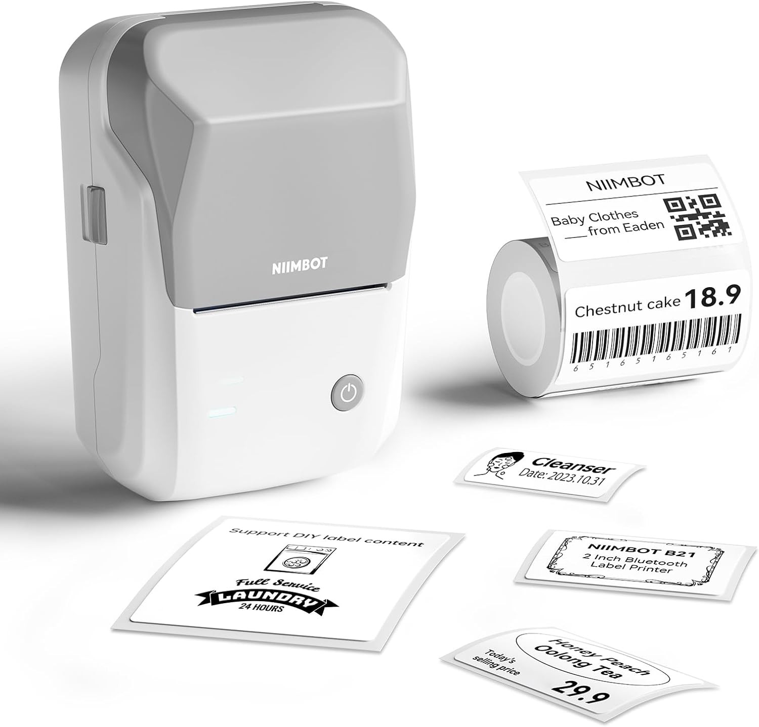 Bluetooth Thermal Label Printer Machine iOS Android USB Maker Tape Office Home