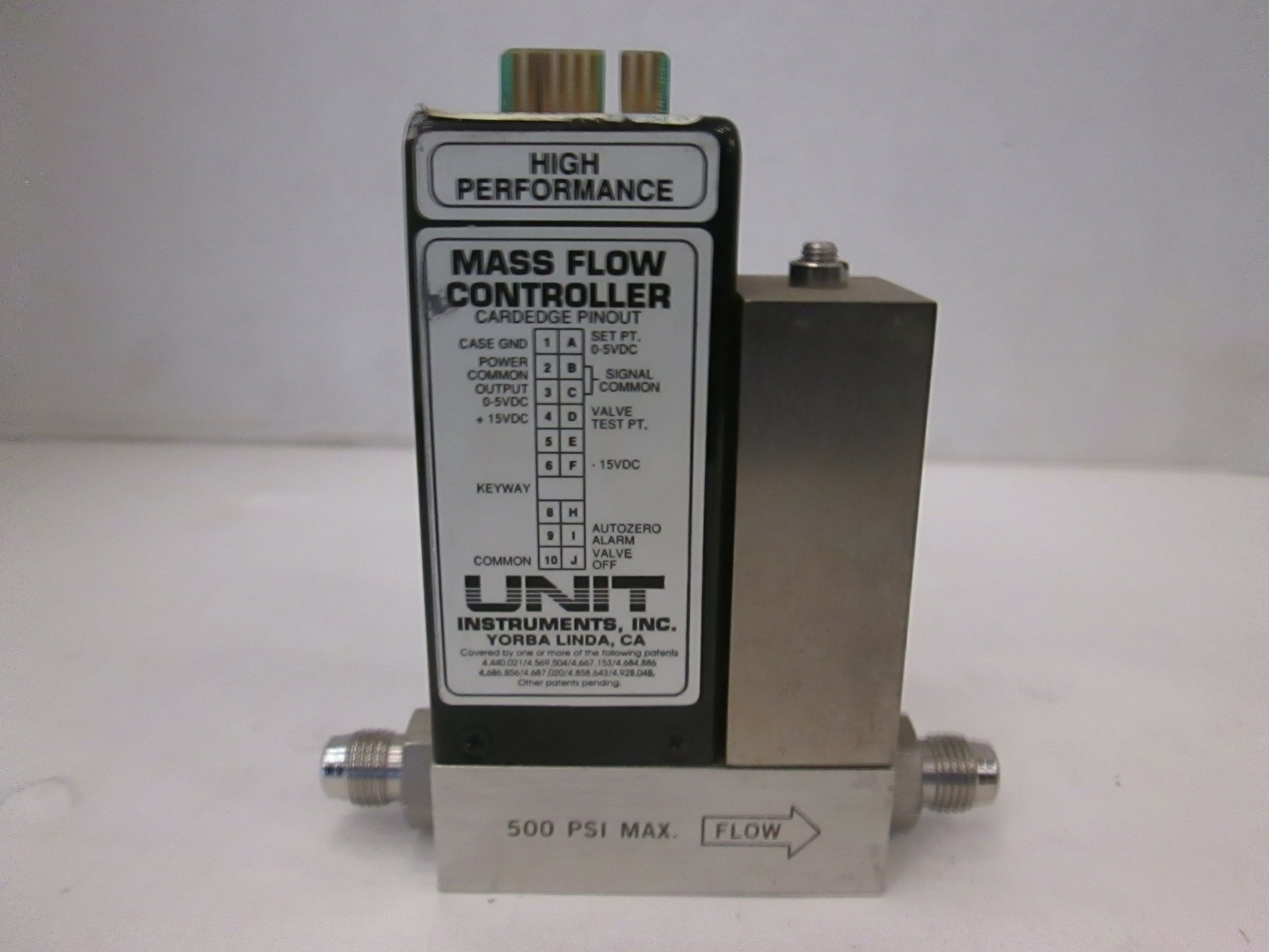 Unit UFC-1100A, Mass Flow Controller, 10 SLPM, O2, Used