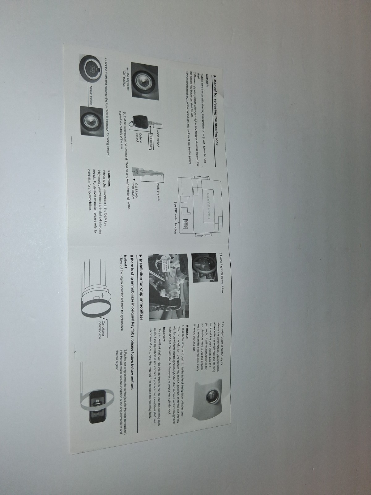 EASYGUARD PUSH BUTTON SYSTEM/LOW PROFILE PUSH BUTTON SWITCH