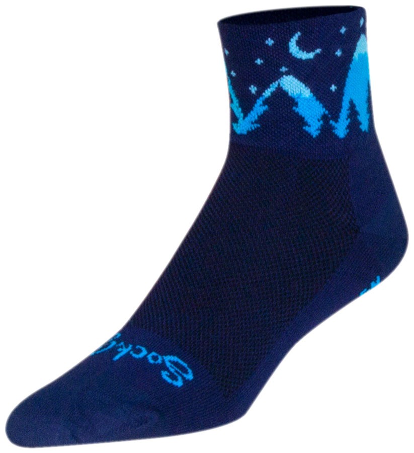 SockGuy Classic Midnight Socks - 3", Black, Small/Medium