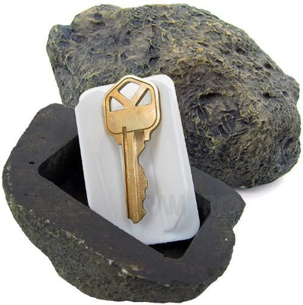 Hide a Key outside Fake Rock - Looks & Feels like Real Stone - Safe for Outdoor
