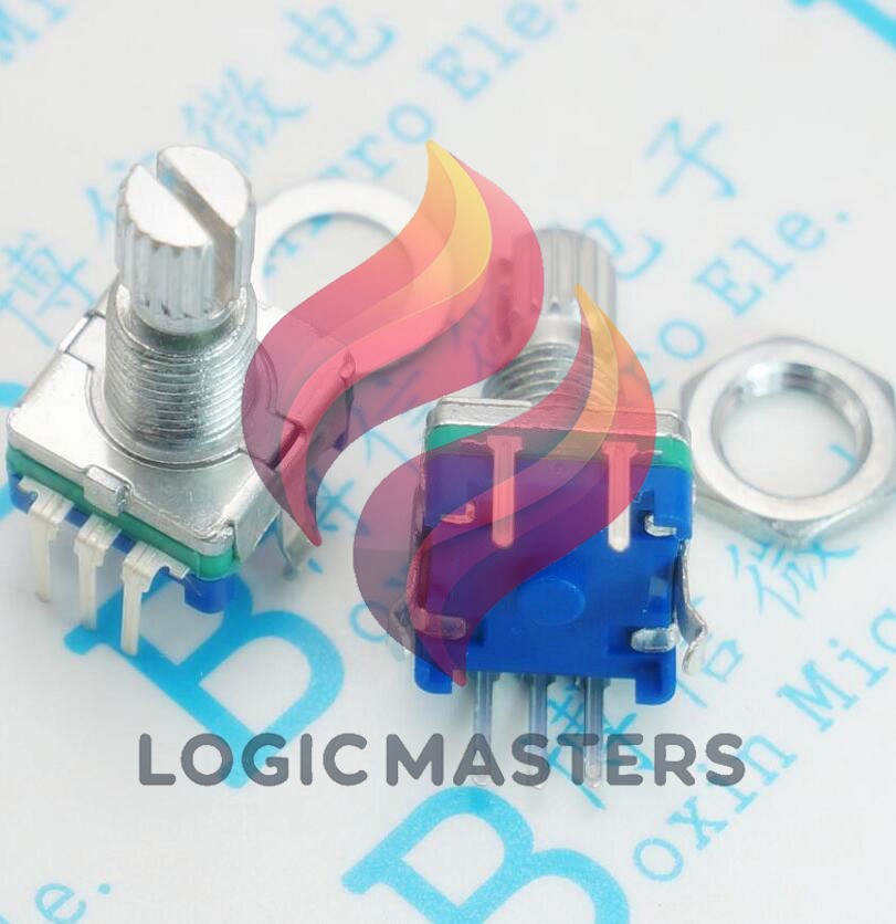 5 PCS Rotary encoder with switch EC11 Audio digital potentiometer 15MM handle