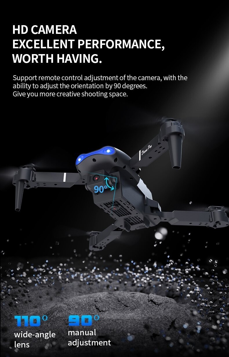E99 Pro Drone Screen remote control Foldable RC Quadcopter Four Axis Aircraft US
