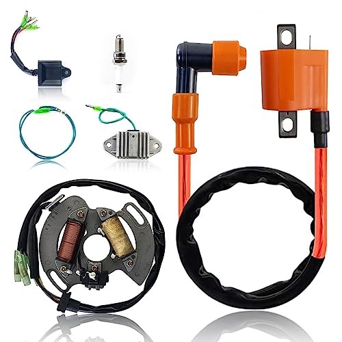 Ignition Coil Spark Plug CDI Box Voltage Regulator Rectifier Stator Kit For