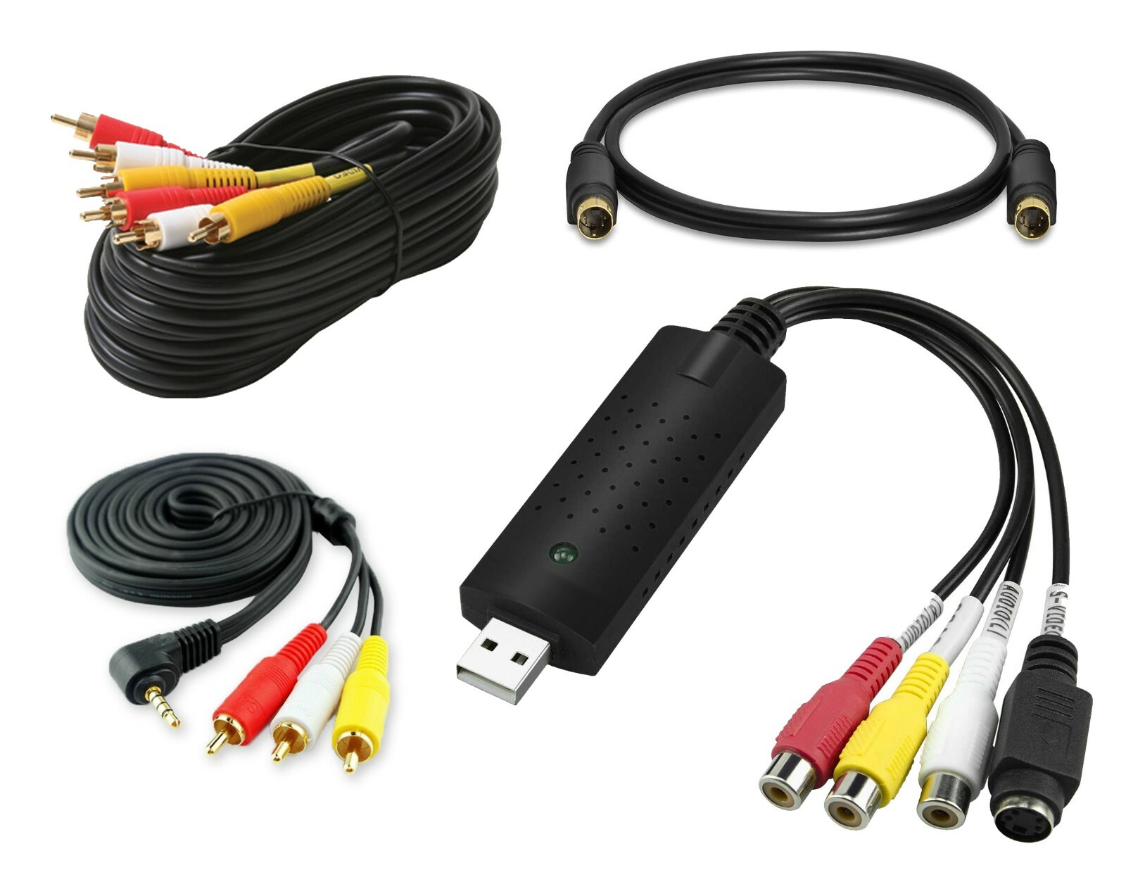 AV to USB Cables for Hi8 8mm Sony Digital8 MiniDV Tape Transfer VHS to DVD