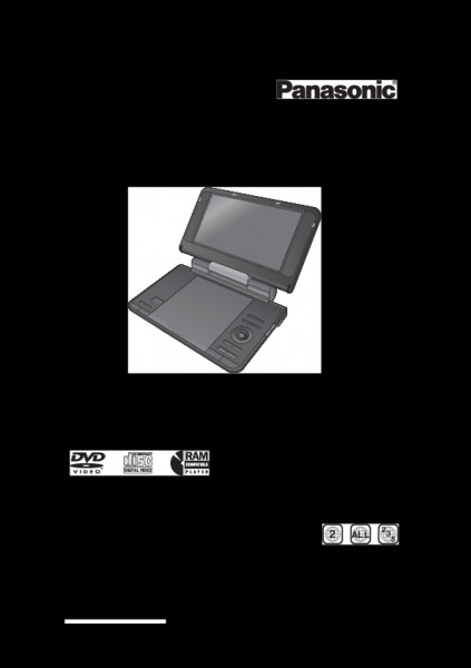 Panasonic Operating Instructions for DVD-LS84 Portable DVD/CD Player (RQT9349-B)