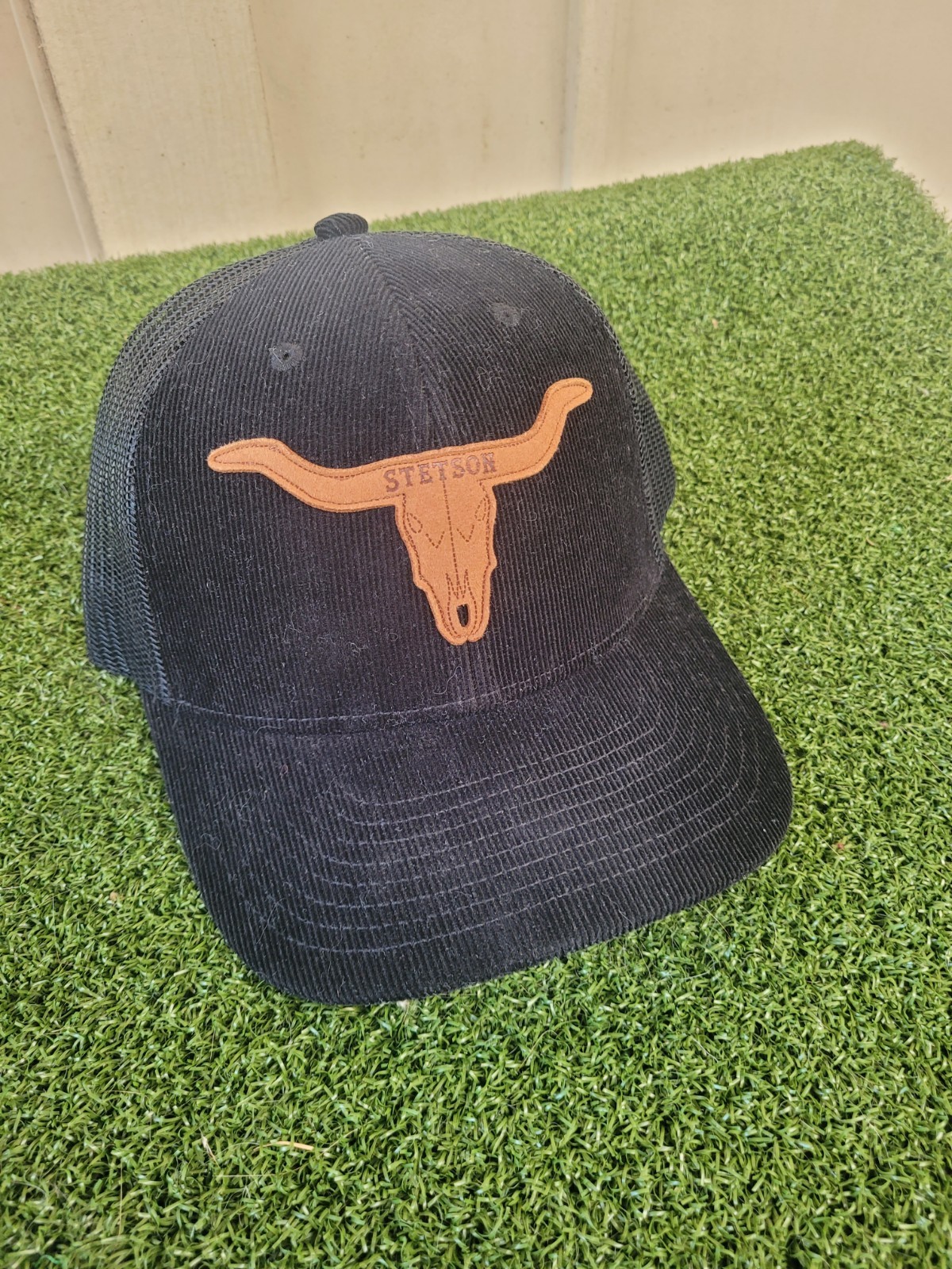 Stetson Texas Longhorns Black Corduroy SnapBack Hat