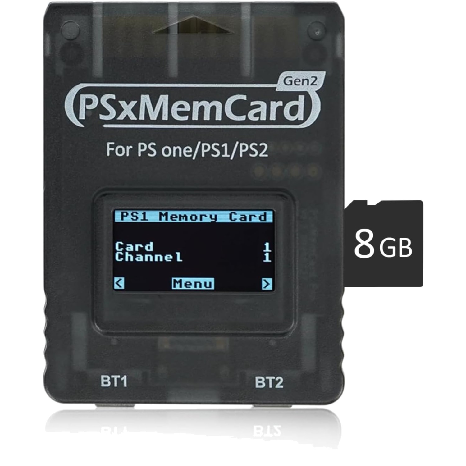 Game Memory Card MicroSD 8GB Compatible with PS1 PS2 PS One Save Data