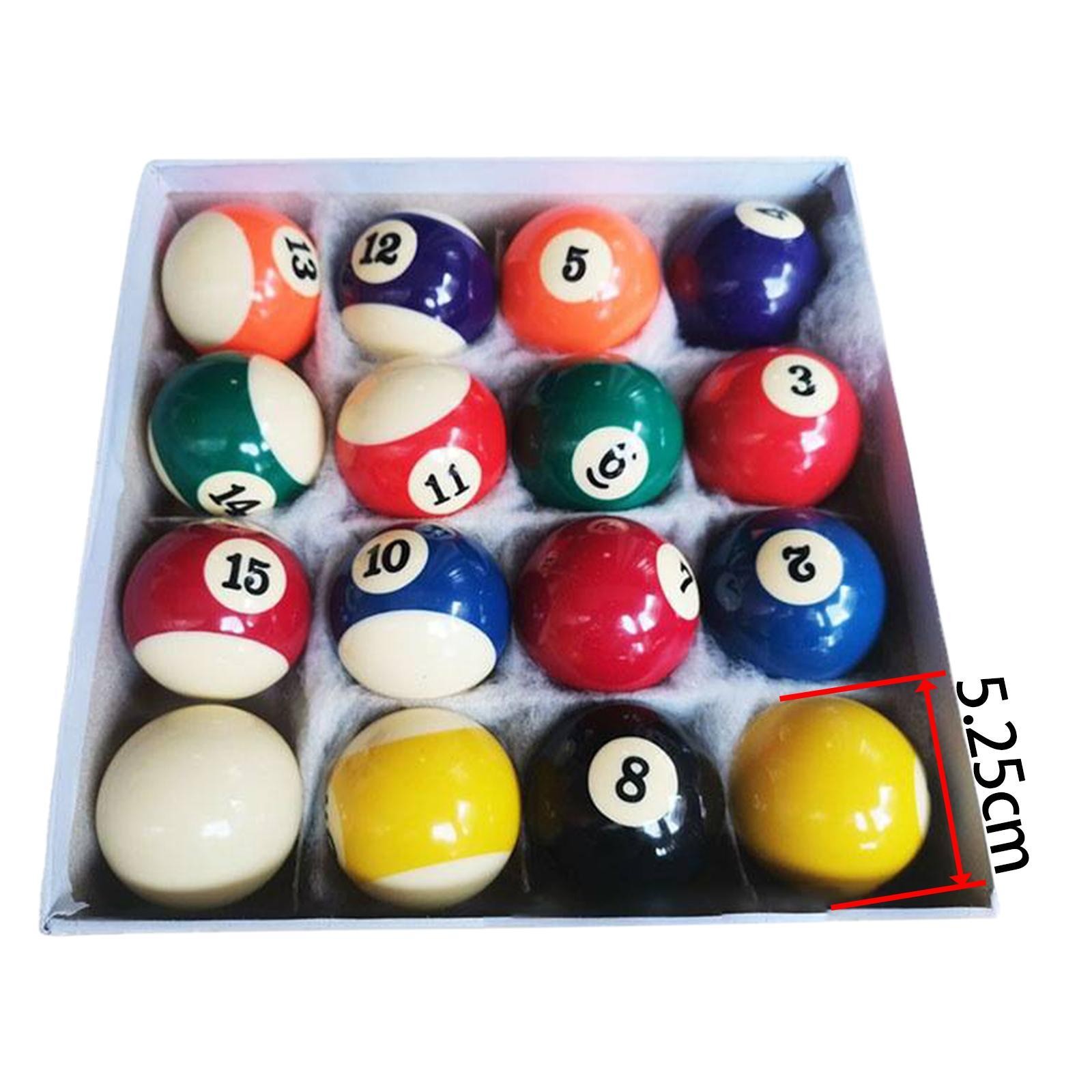 16x Billiard Balls Pool Balls Set Complete 16 Balls for Pool