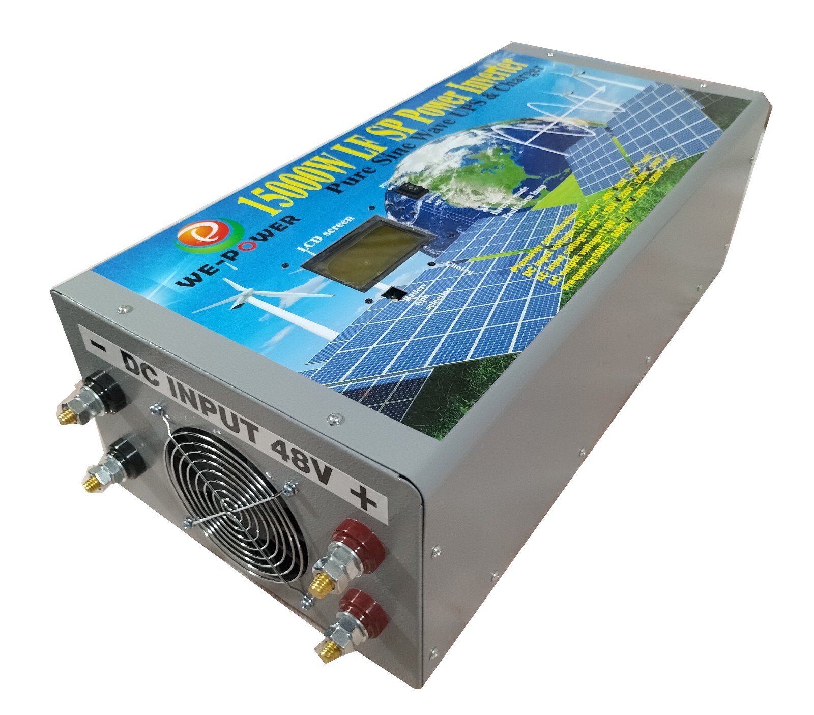15000W LF SP Pure Sine Wave Solar Power Inverter 48VDC/110V,220VAC LCDUPSCharger