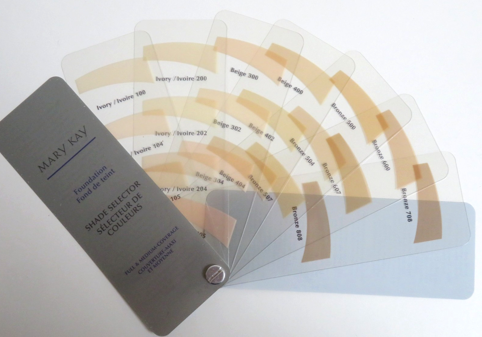 Mary Kay Foundation Shade Selector for Full & Medium Coverage Color Tool