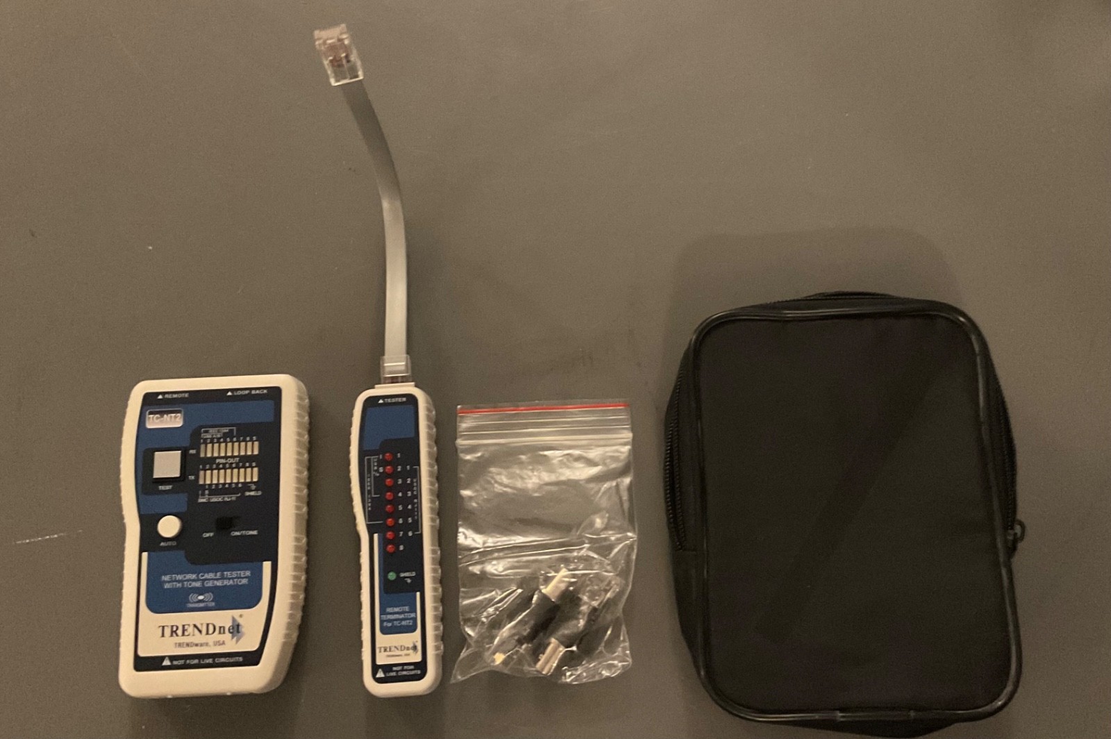 Trendnet TC-NT2 Network Cable Tester w Tone Generator Set in Case