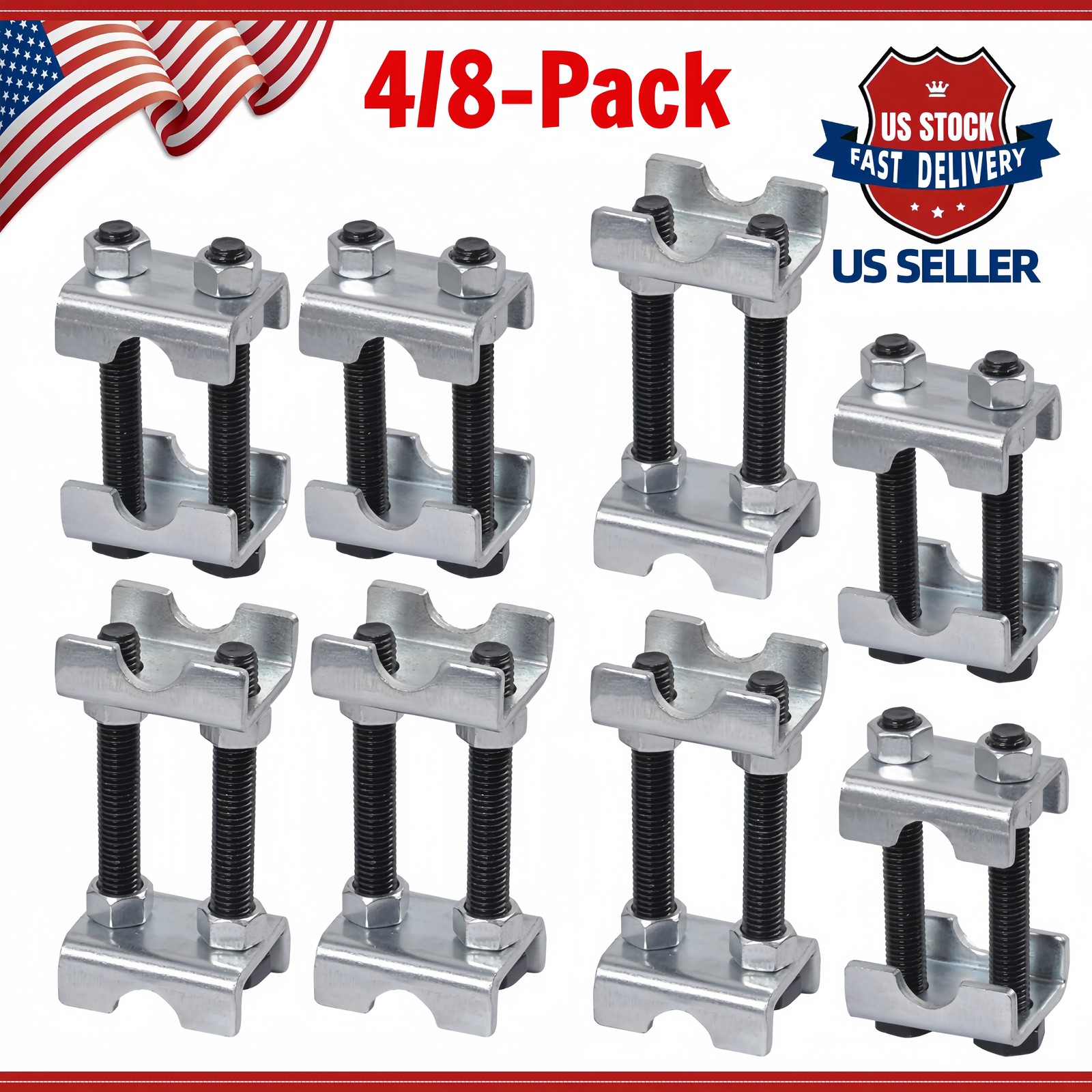 4/8Pcs Adjustable 2-Way Lift or Lower Spring Spacers,Coil Spring Compressor Coil