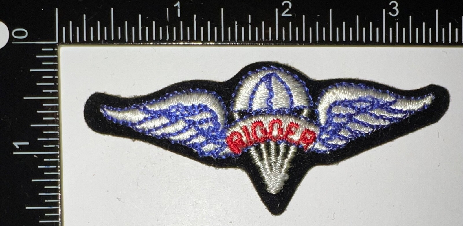 Cold War US Army Airborne Rigger Cloth Wings Badge Insignia Patch