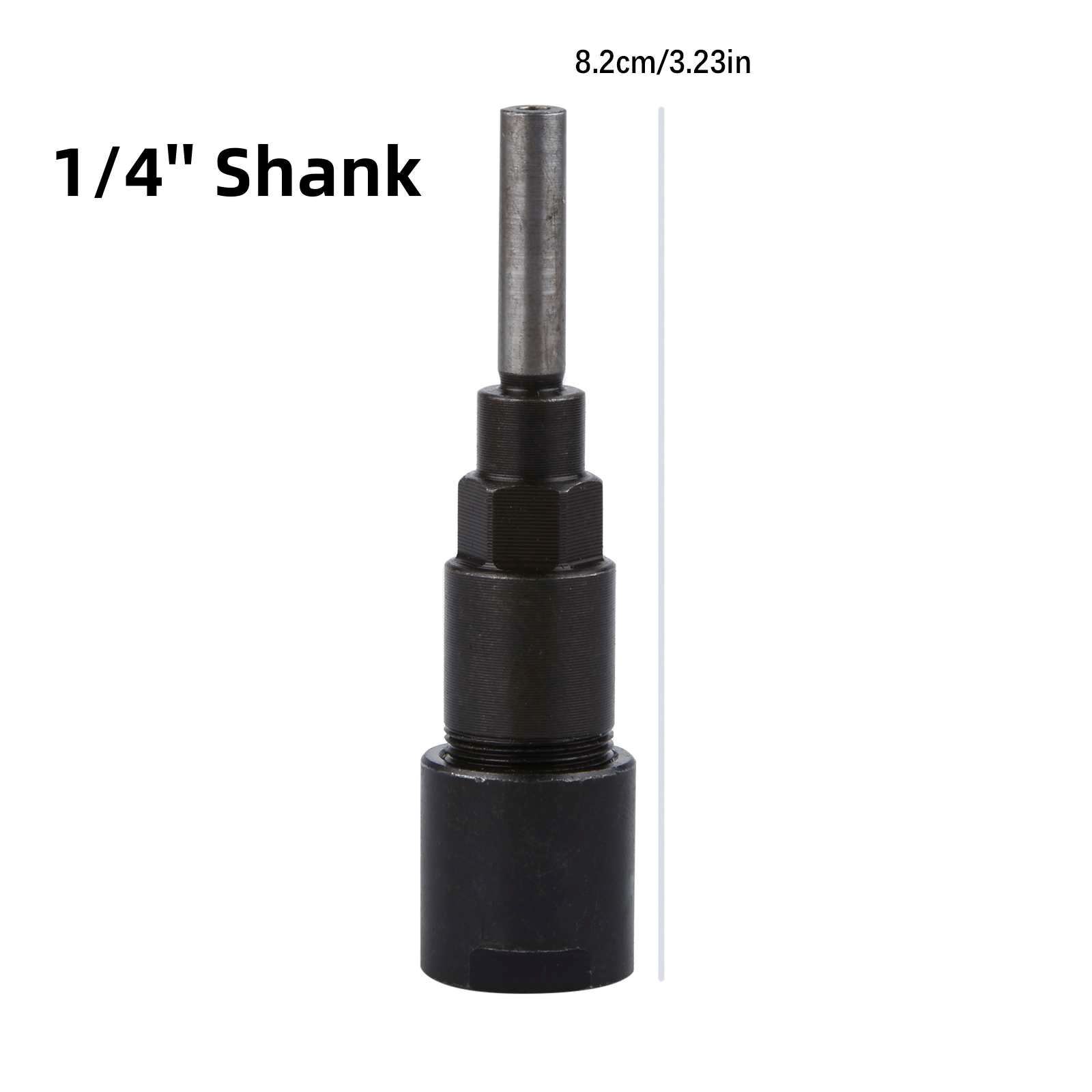 1/4" Shank Router Bits Collet Extension Rod Chuck Extender Adapter