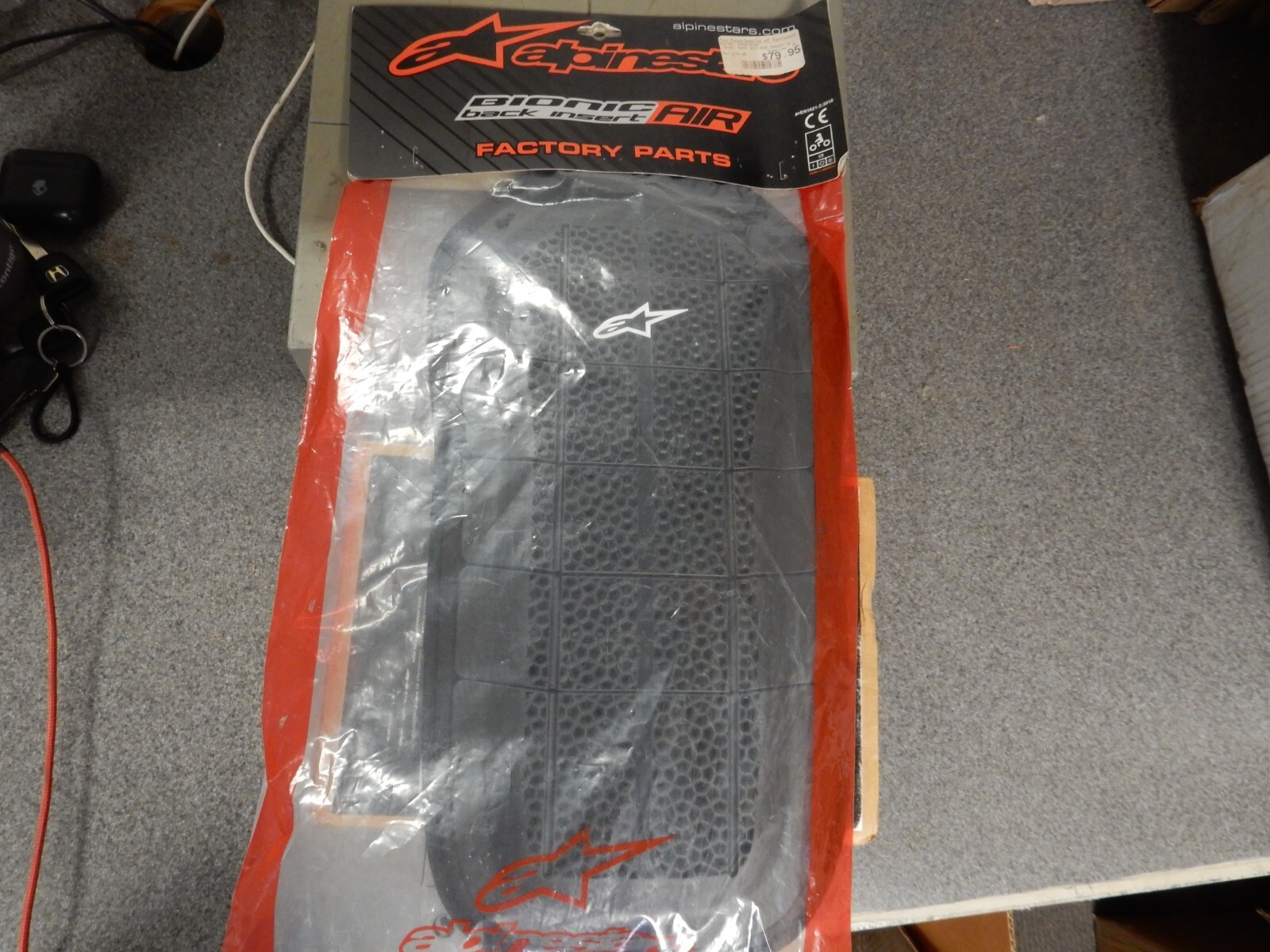 NOS Alpinestars Bionic Back Protector Air Insert 6504111