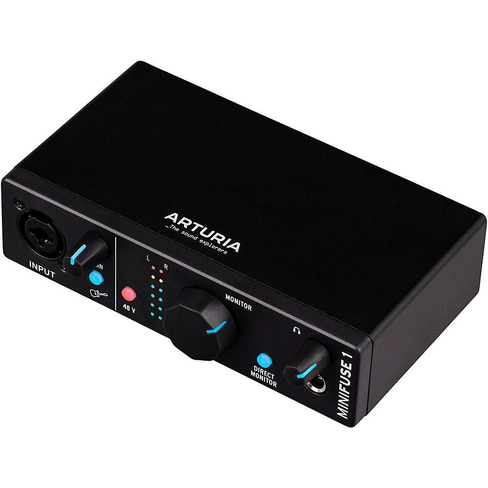 Arturia MiniFuse 1 USB Audio Interface, Black