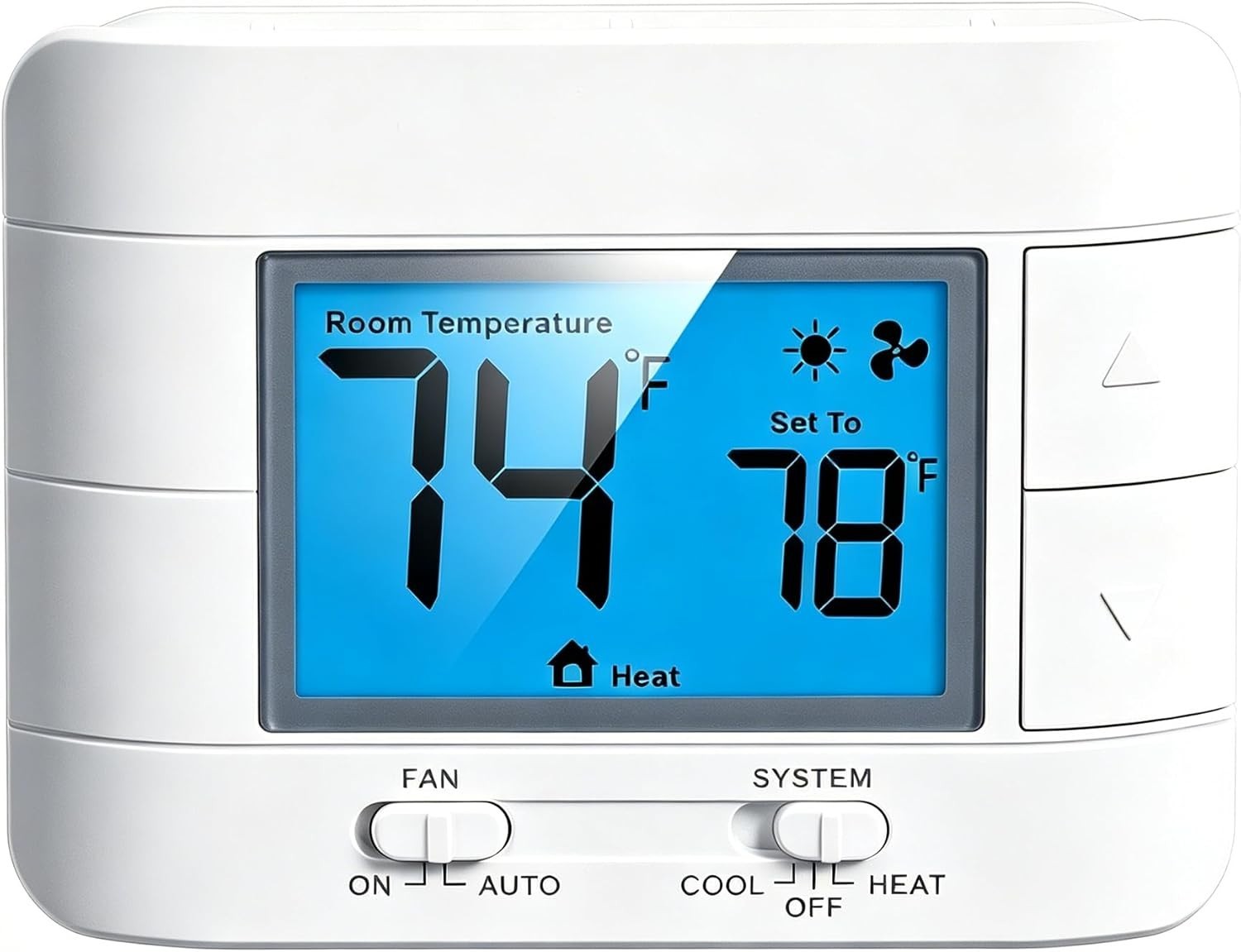 Non-Programmable thermostat with Humidity Display - Single Stage Comfort Control