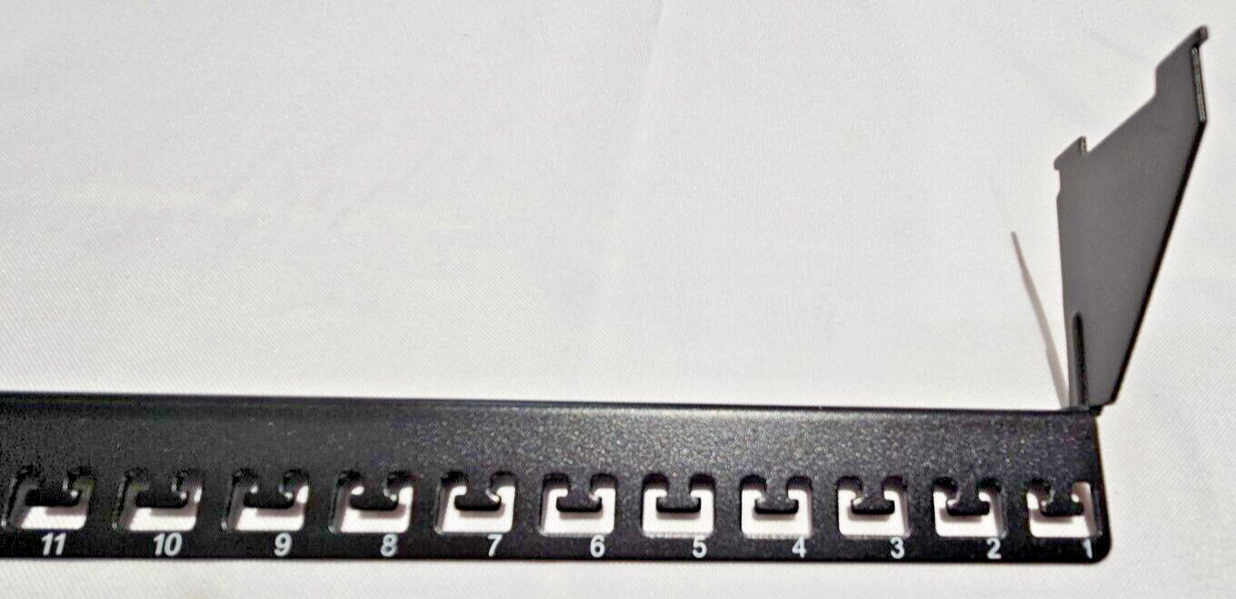 24 Port Patch Panel Rackmount Backbar only Wire Manager lot of 5