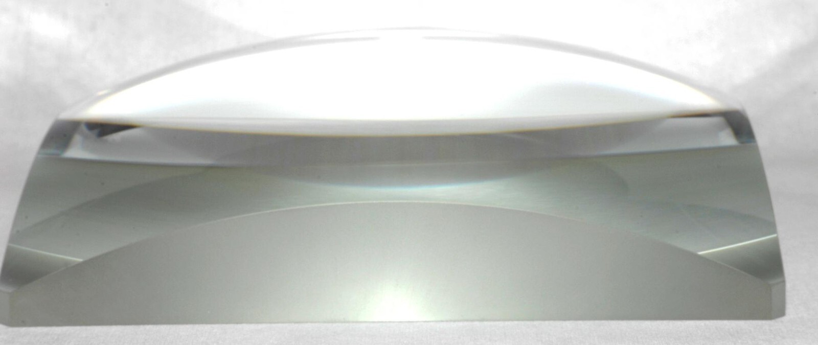 Large PCX Plano-Convex Condenser Lens 139 mm Trimmed Squared ~315 mm F.L. Green