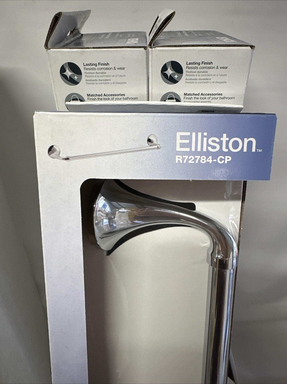 3 Pack KOHLER K-R72784-CP Elliston 18 in. Towel Bar, 18 Inch, Polished Chrome
