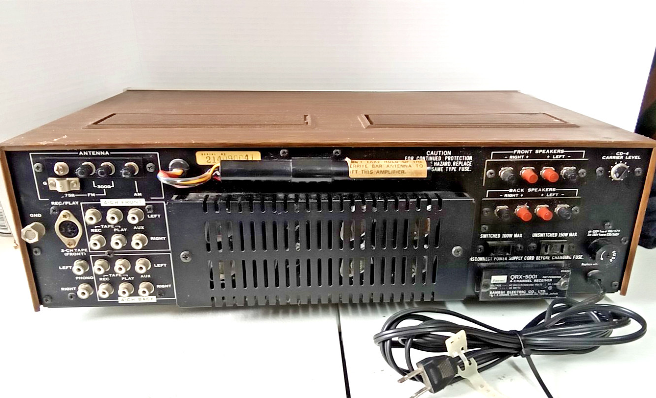 Sansui QRX-5001 4-Channel Quadraphonic Stereo Receiver - Working! TESTED!!!
