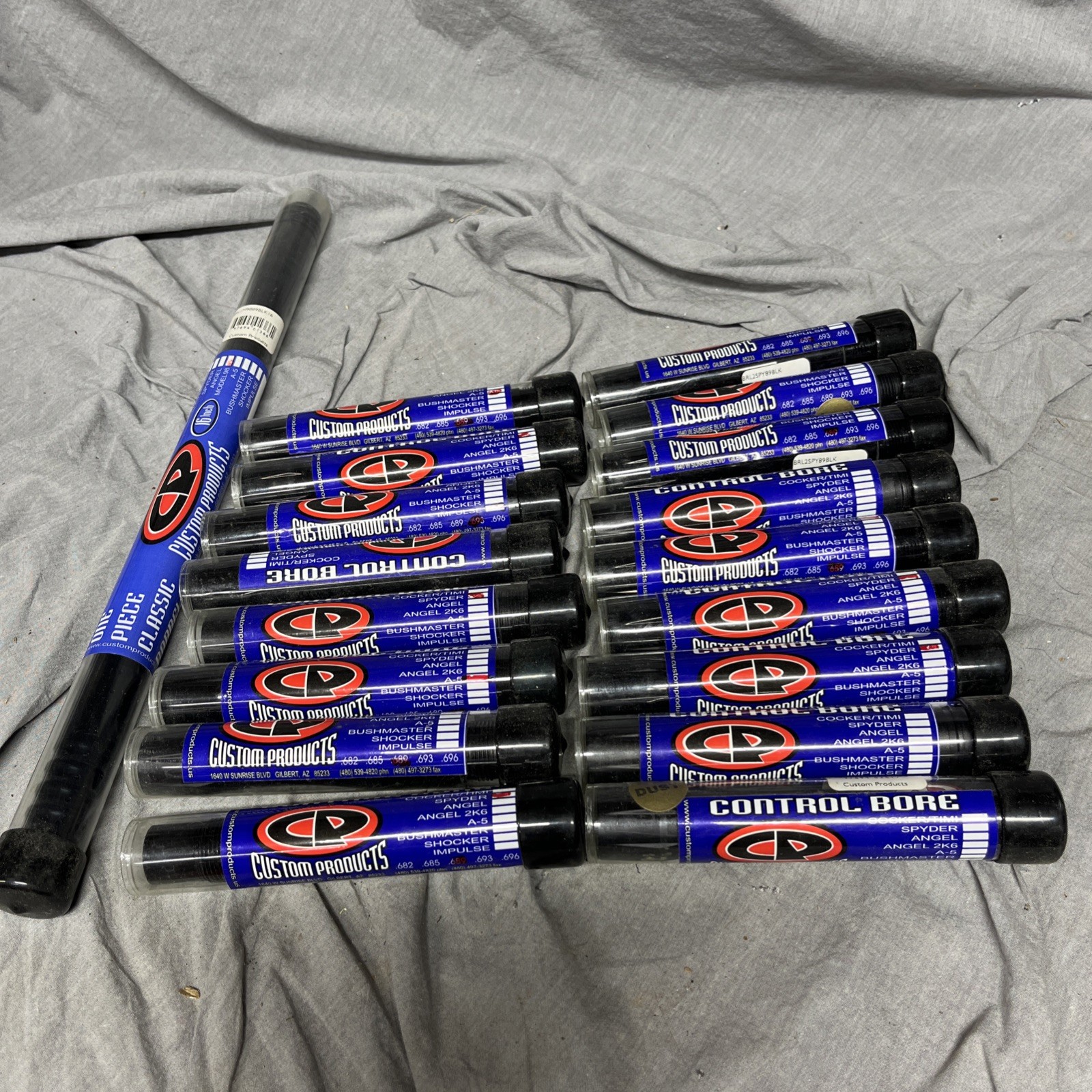 Lot Of New Custom Products Paint Ball Gun Barrels  18 Total
