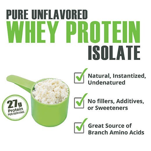 Unflavored Whey Protein Isolate 10lbs - BFDNutrition