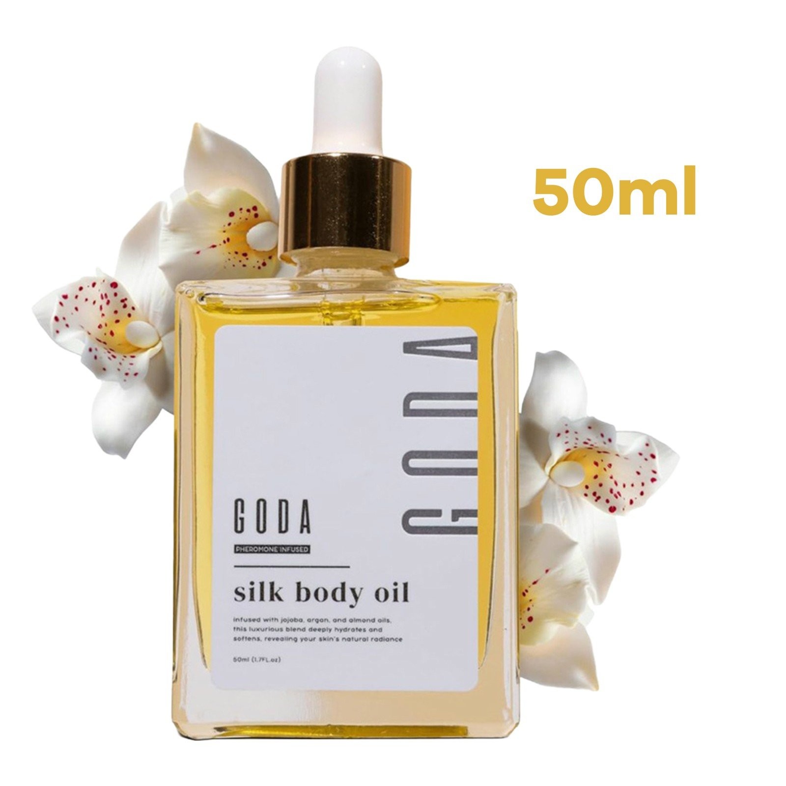 GODA Silk Body Oil Women Firming Anti Aging Moisturizing Formula Shower Oil 50ml