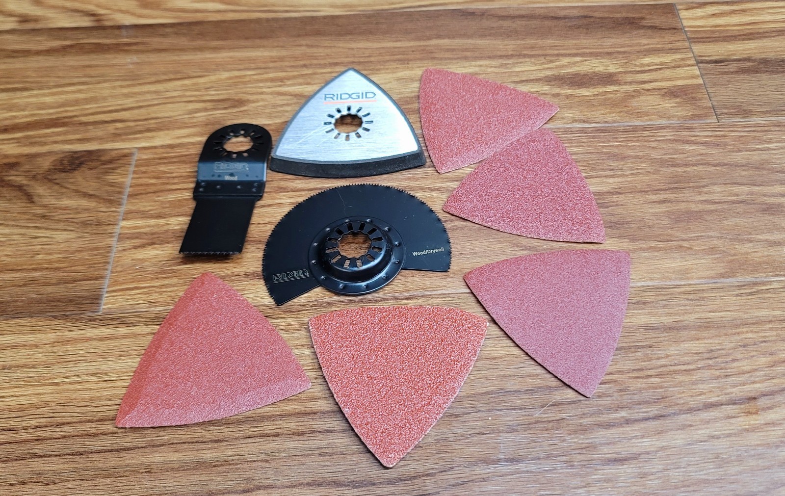 RIDGID JOBMAX MULTI-TOOL ATTACHMENT SET BLADE & SANDING