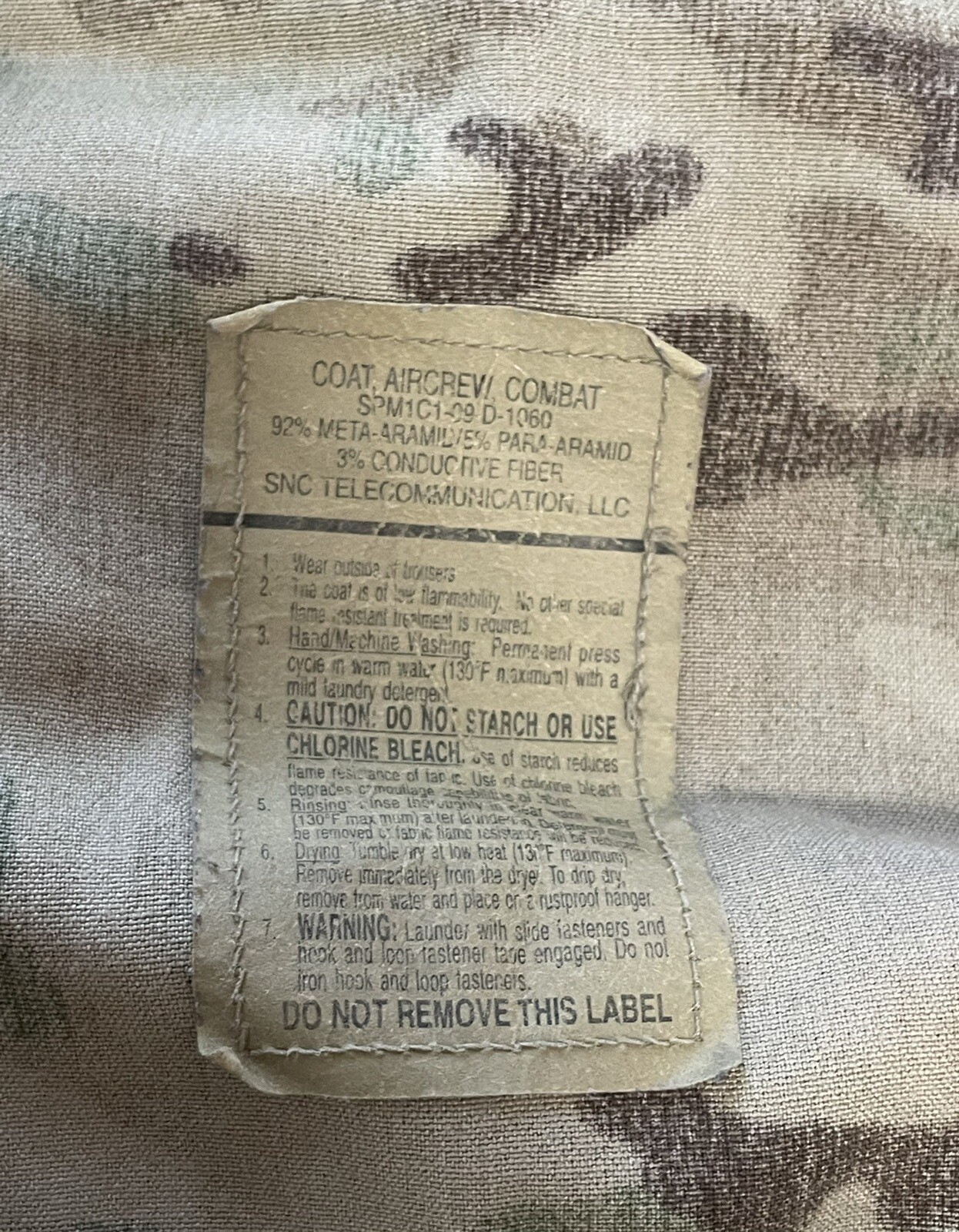 Multicam Flight Suit Top Large Long US Army issued GWOT Surplus Aircrew Combat
