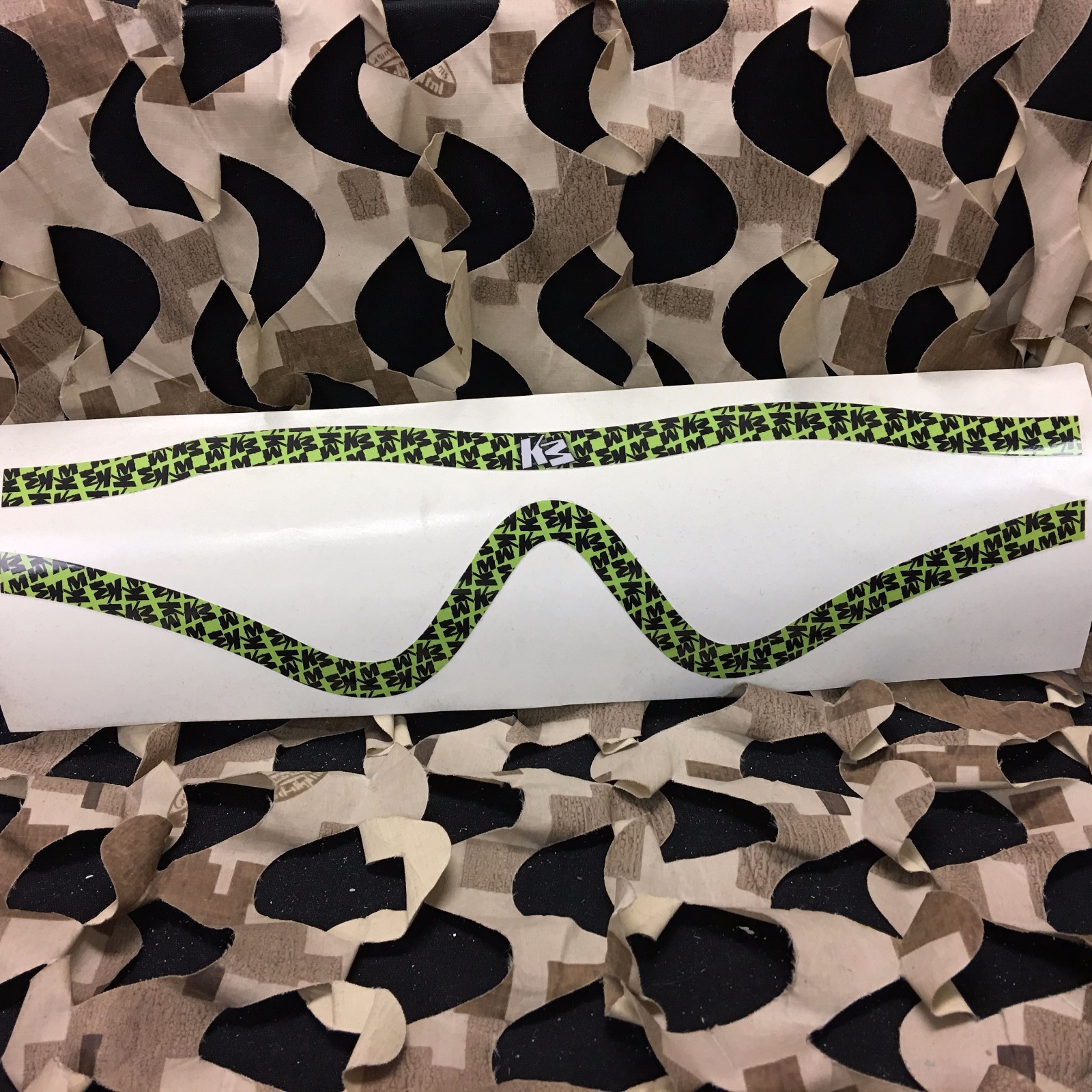 NEW KM Paintball Goggle Mask Wrap - Profit Lens - All Over Lime