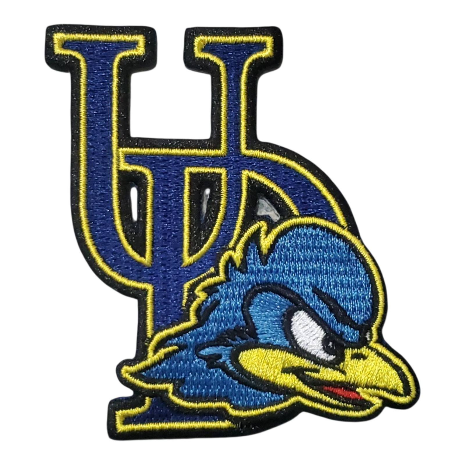 University of Delaware Blue Hens Vintage Embroidered Iron On Patch 2.75" x 3.25"
