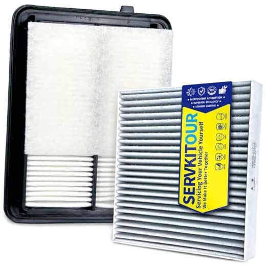 Engine Cabin Air Filter Set for (2018-2024) Kicks 1.6L Gas Only, (2020-2025)