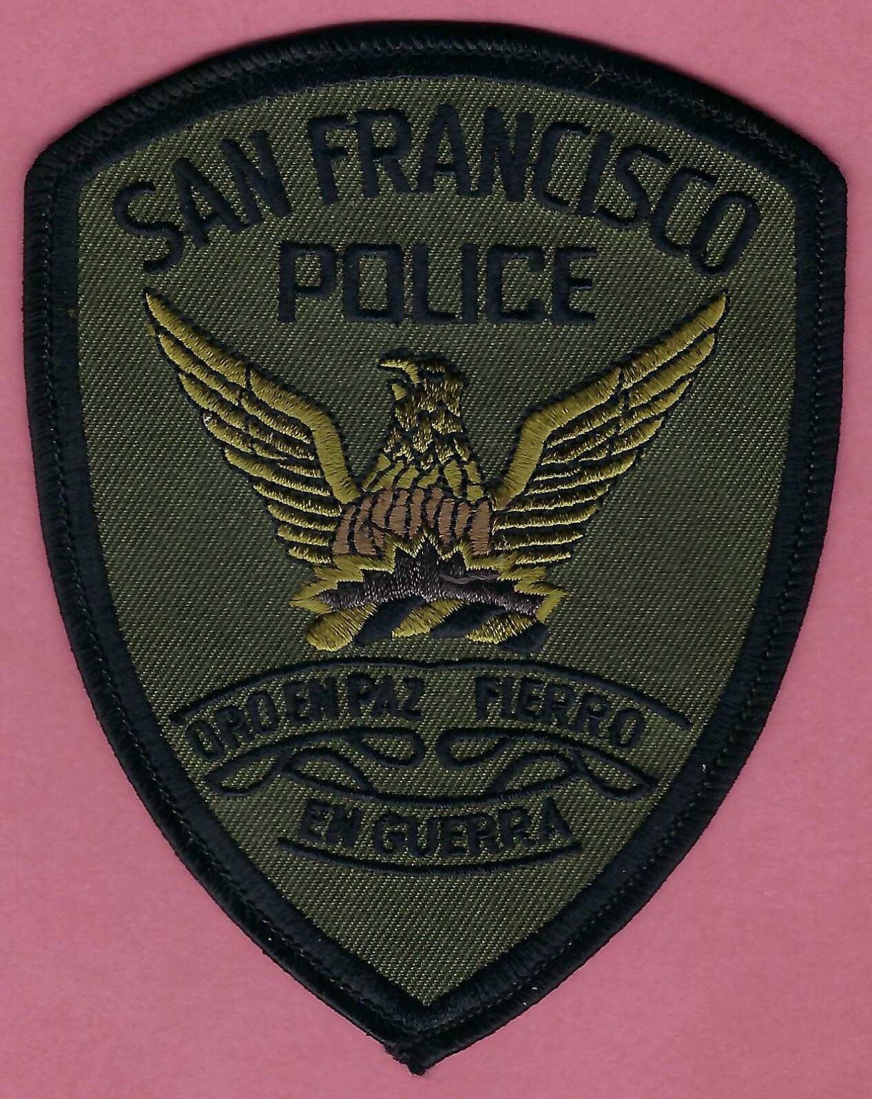 SAN FRANCISCO CALIFORNIA POLICE TACTICAL SHOULDER PATCH
