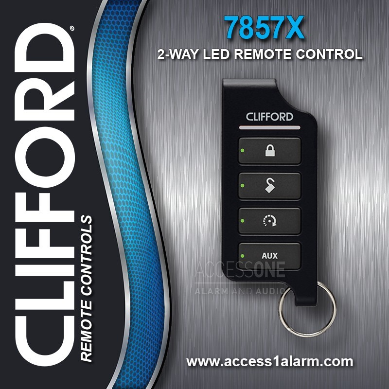 Clifford 7857X 2-Way LED Replacement Remote Control For The Old 7856X