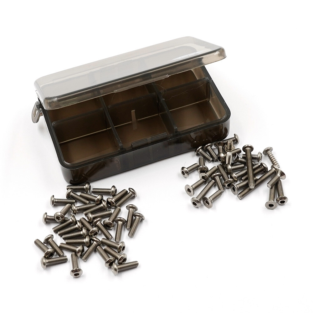 Yeah Racing TSAS-0028 Titanium Screw Assorted Set w/Box for Tamiya TT-02 Type-SR